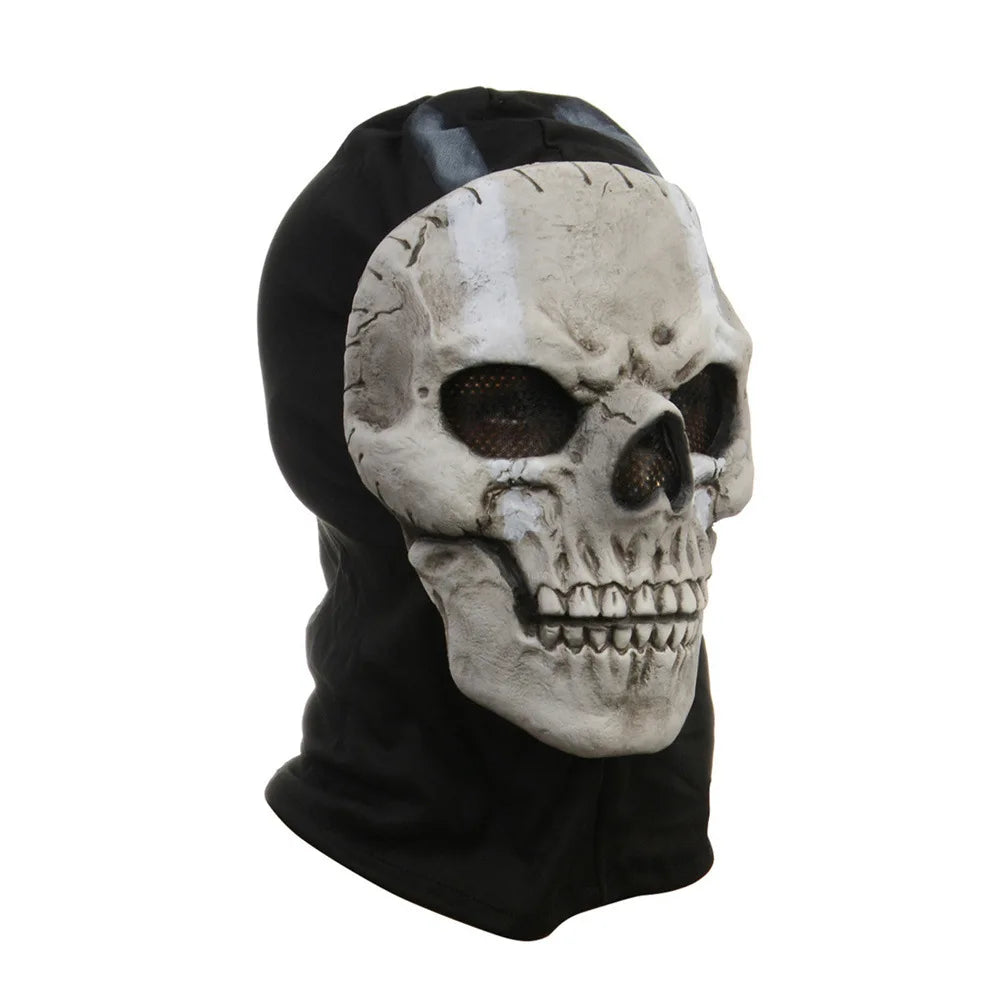 Unisex Halloween Horror Ghost Skull Mask Call of Duty MW2 Latex Headgear Helmet Cosplay Perform Party Masquerade Prop Cosplay