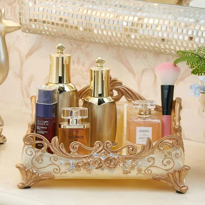 "Organize and Beautify Your Space with Our Stylish European-Inspired Cosmetics and Skin Care Storage Box for the Modern Home"